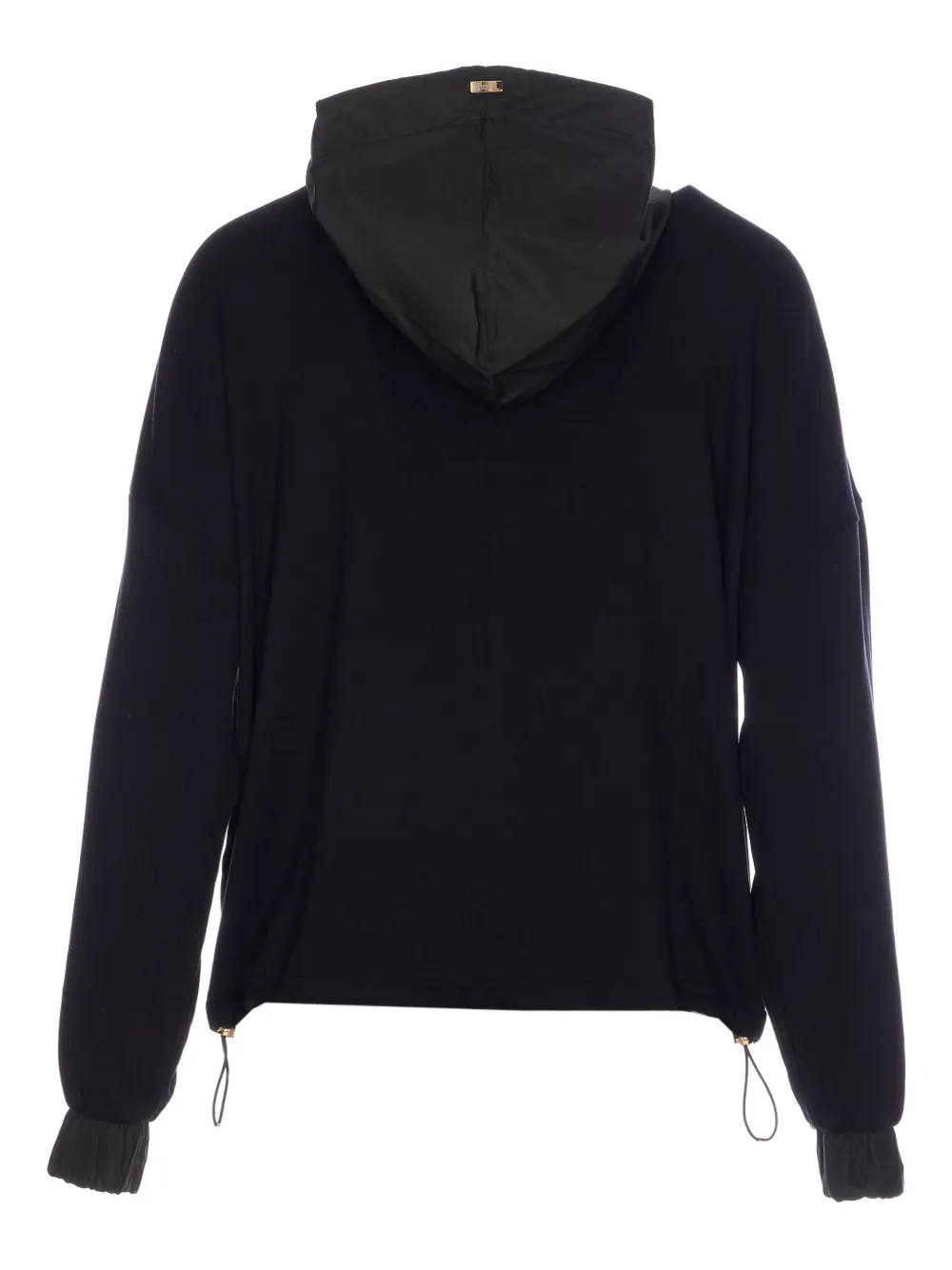Herno Hoodie met vlakken - Zwart