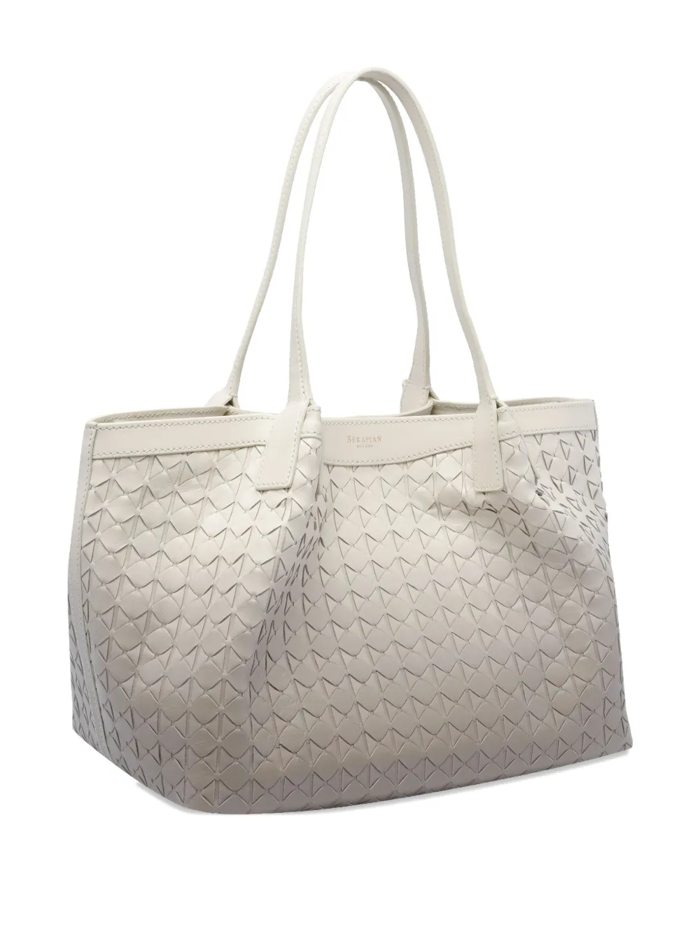 Serapian Mosaico Shoulder Bag In White