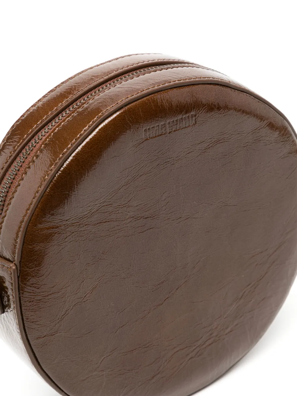 Uma Wang Kleine ronde crossbodytas Bruin