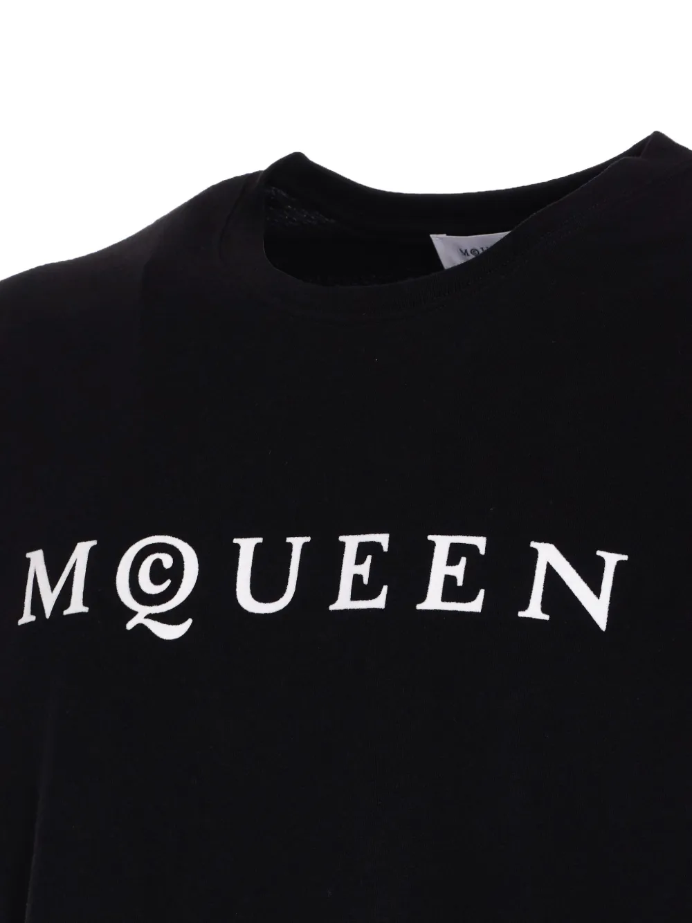 Shop Alexander Mcqueen Cotton T-shirt In Black
