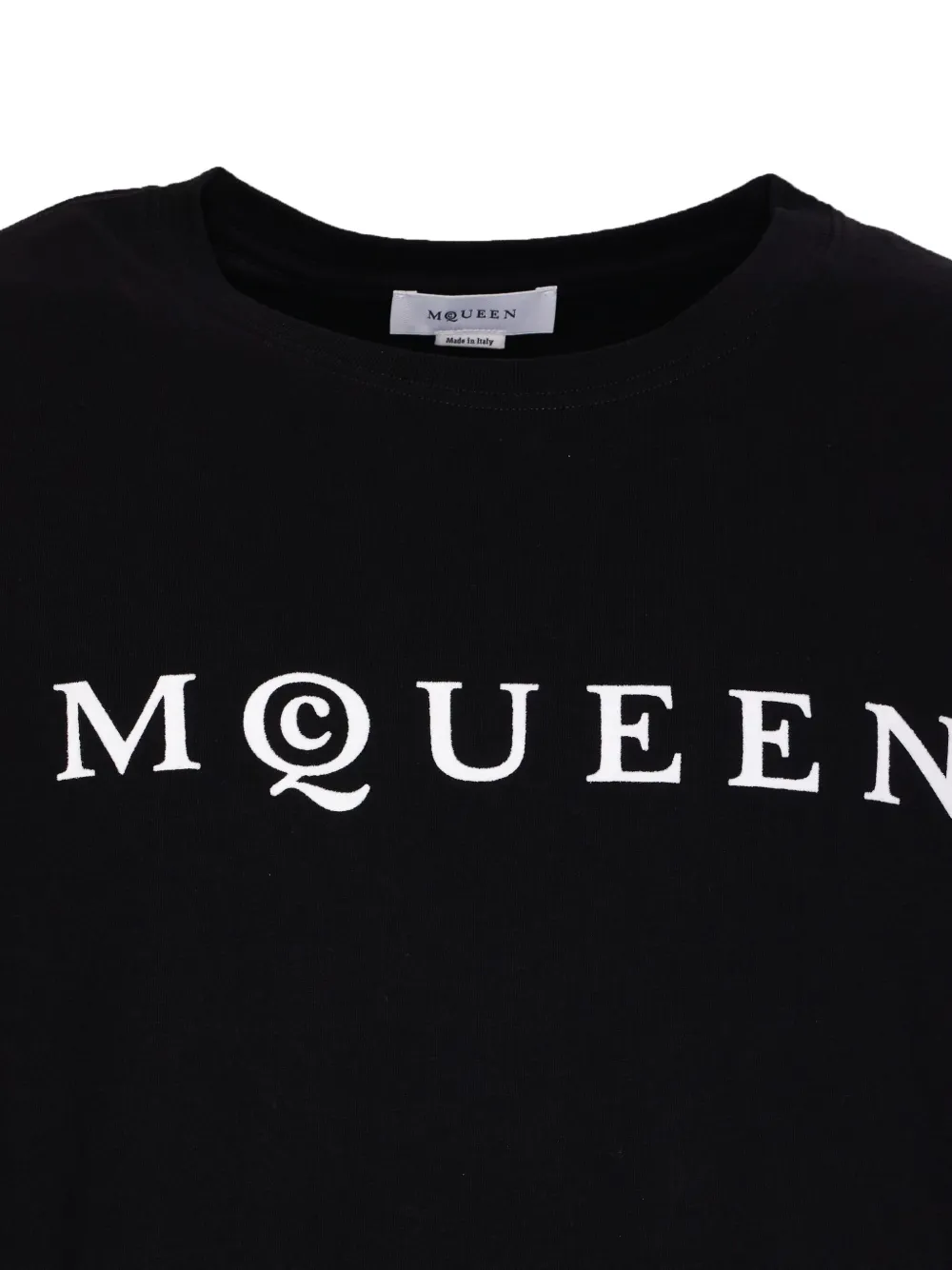 Shop Alexander Mcqueen Cotton T-shirt In Black