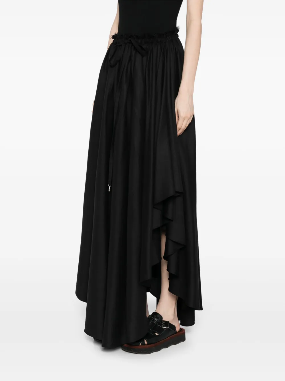 Gabriela Hearst Dea asymmetrische rok Zwart