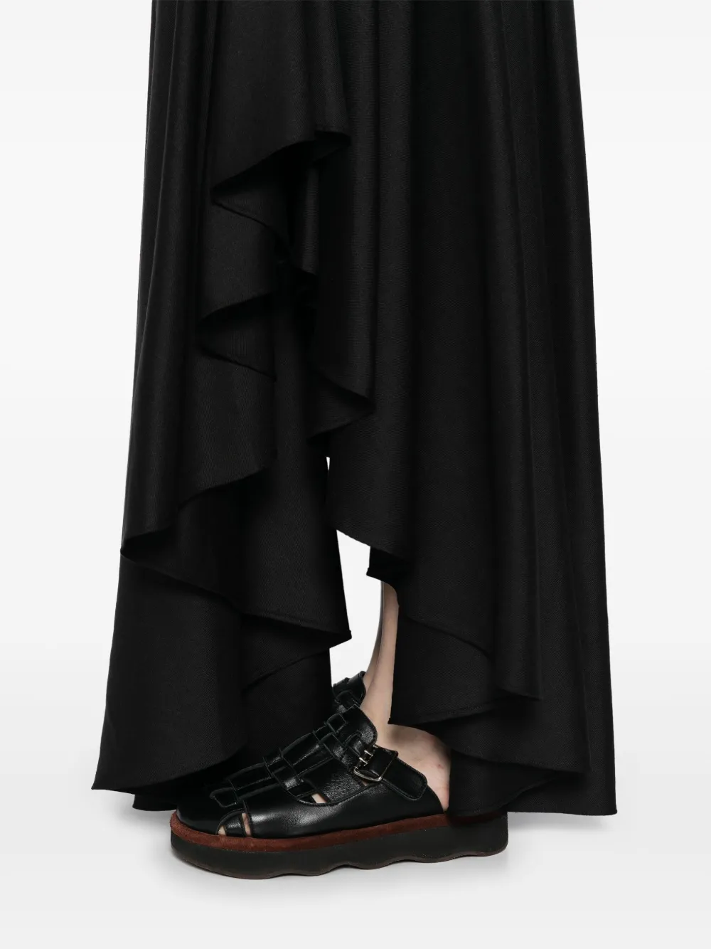 Gabriela Hearst Dea asymmetrische rok Zwart