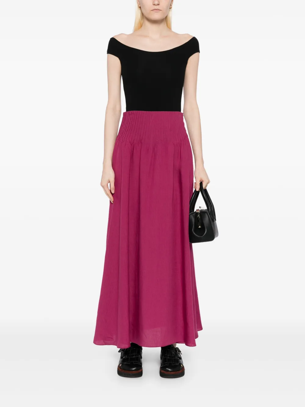 Gabriela Hearst Penelope midi-rok - Roze