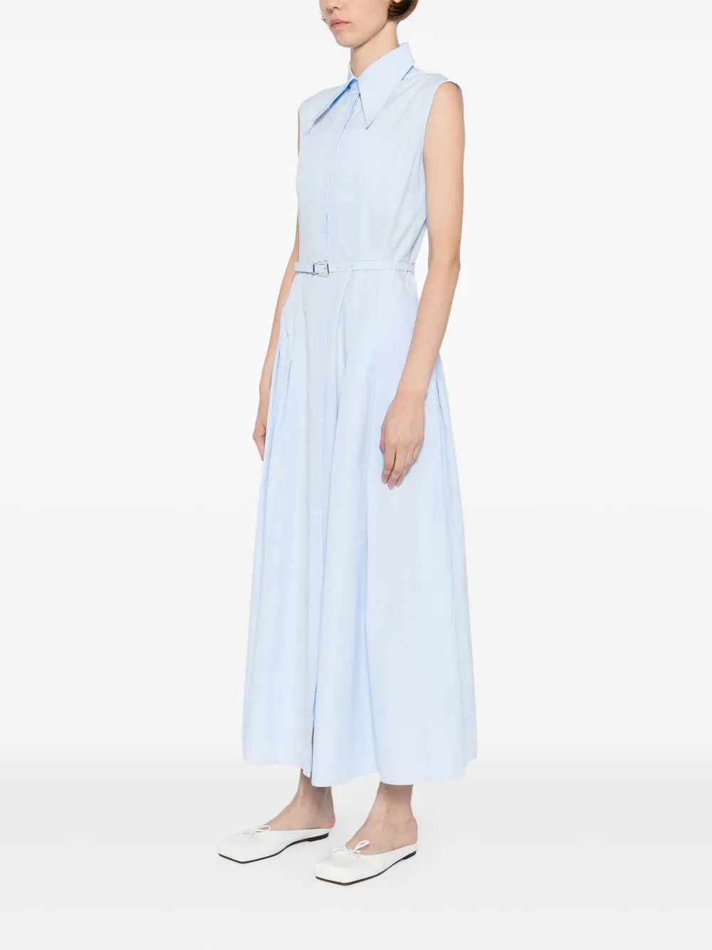Gabriela Hearst Becca maxi-jurk Blauw