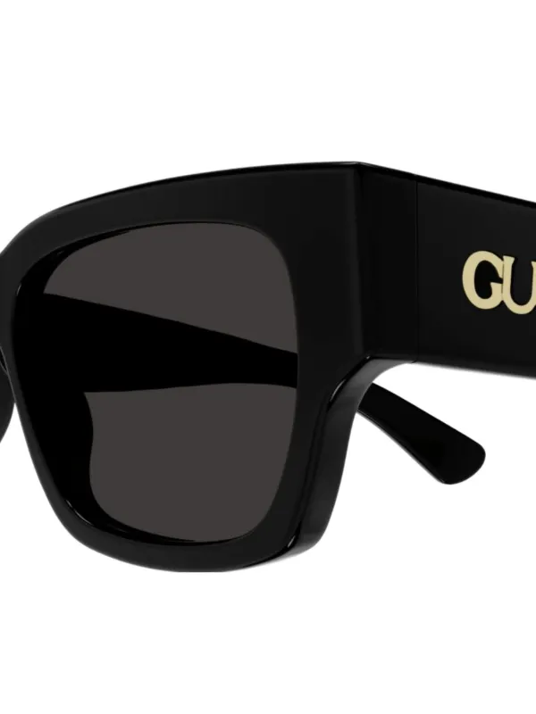 Gucci Eyewear ロゴ サングラス | ブラック | FARFETCH JP