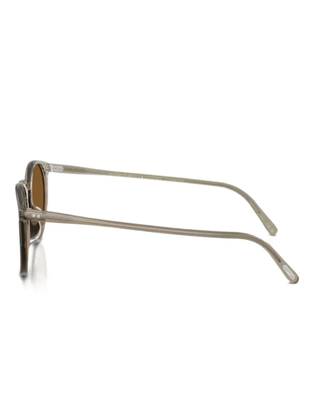 Oliver Peoples Zonnebril met rond montuur Beige