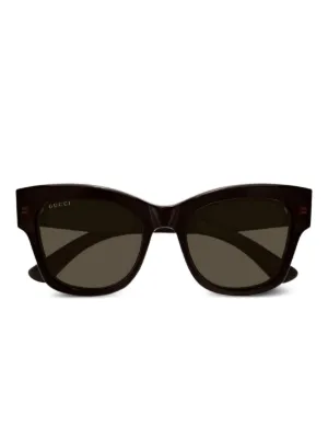 Gucci Eyewear バタフライフレーム サングラス | ブラック | FARFETCH JP