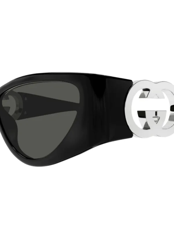 Gucci Eyewear Interlocking G Sunglasses | Black | FARFETCH