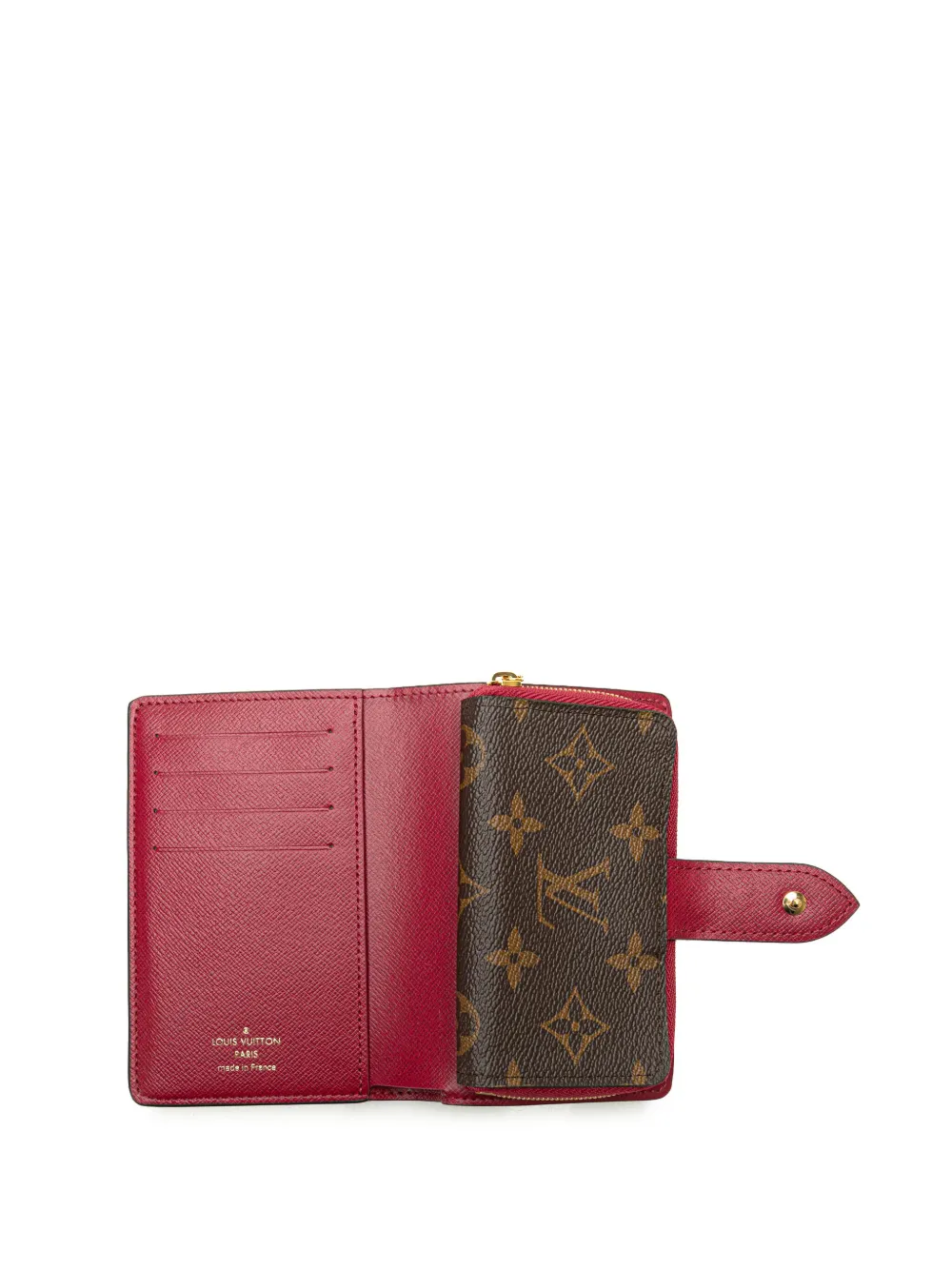 Pre-owned Louis Vuitton 2021-2024 Monogram Juliette Wallet Small Wallets In Brown