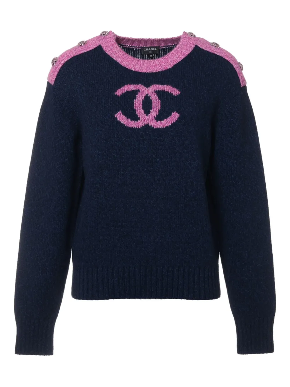 CHANEL Pre-Owned 2022-2023 Kaschmirpullover | Blau | Image 1