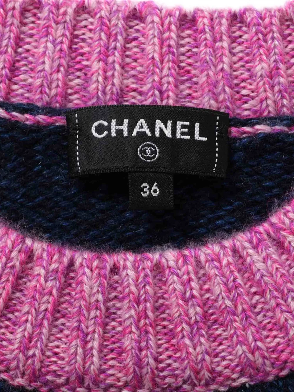 Pre-owned Chanel 2022-2023 Cashmere Sweater In Blue