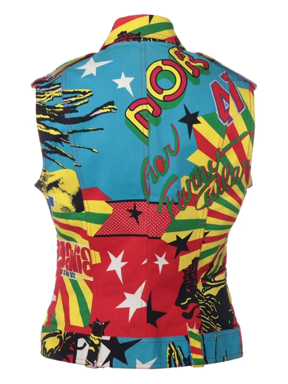 Christian Dior Pre-Owned 2004 graphic-print cotton vest | Vests & Tank Tops | Image 2