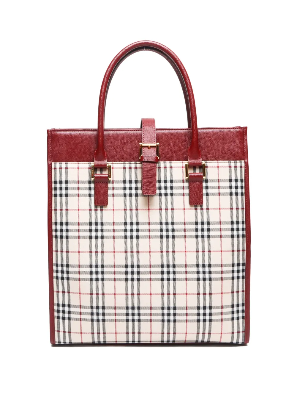 Burberry Pre-Owned 2000-2020 House Check Canvas handbag | Neutrals | Image 1
