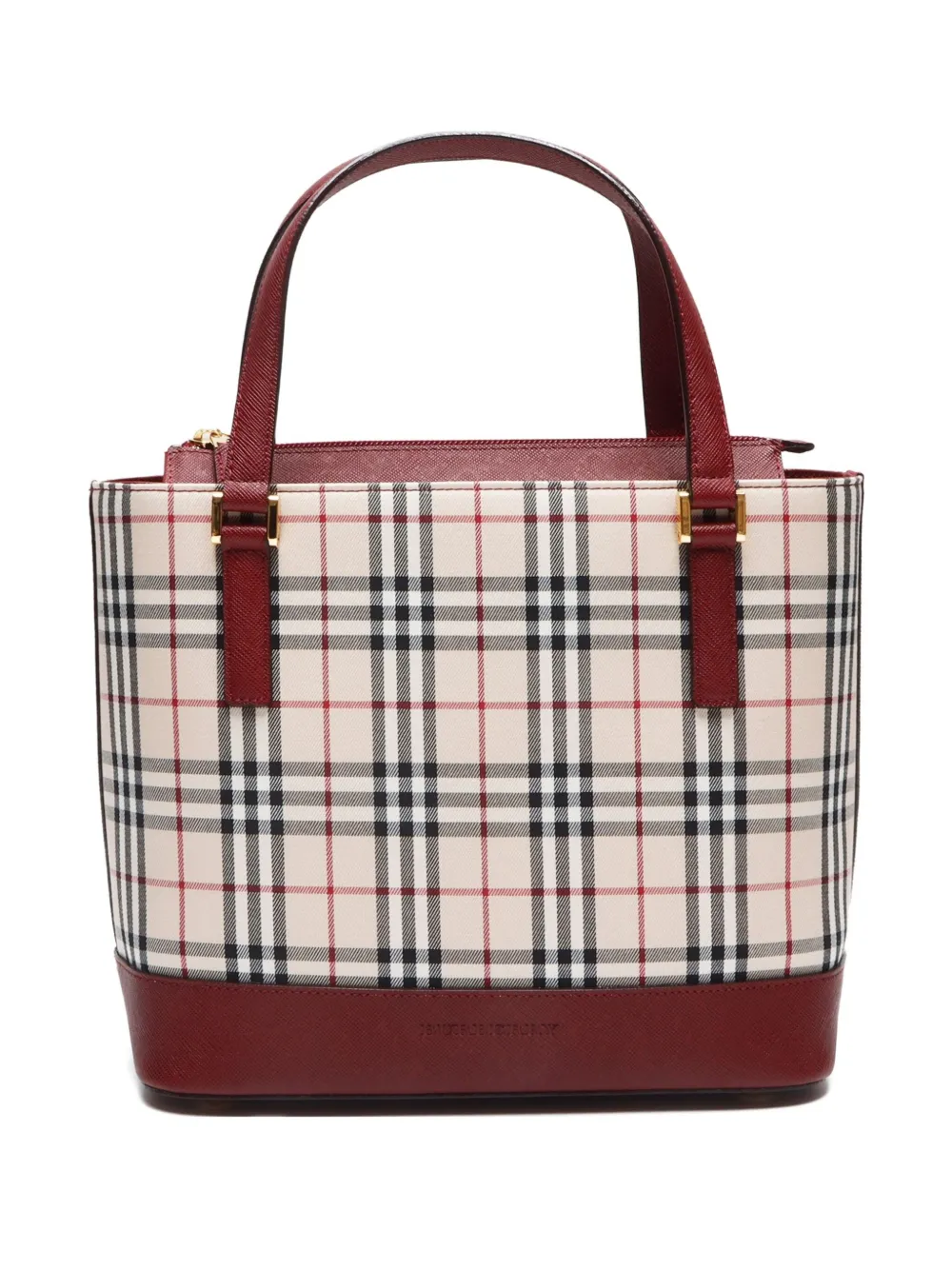 Burberry Pre-Owned 2000-2020 House Check Canvas handbag | Neutrals | Image 1