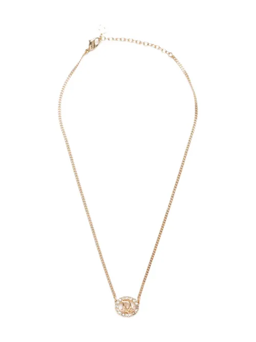 Collier à pendentif logo (1990-2015) - Christian Dior Pre-Owned - Modalova