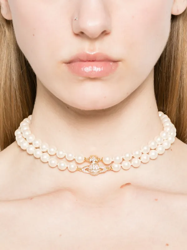 Vivienne Westwood Choker Graziella | Rosa | FARFETCH BR