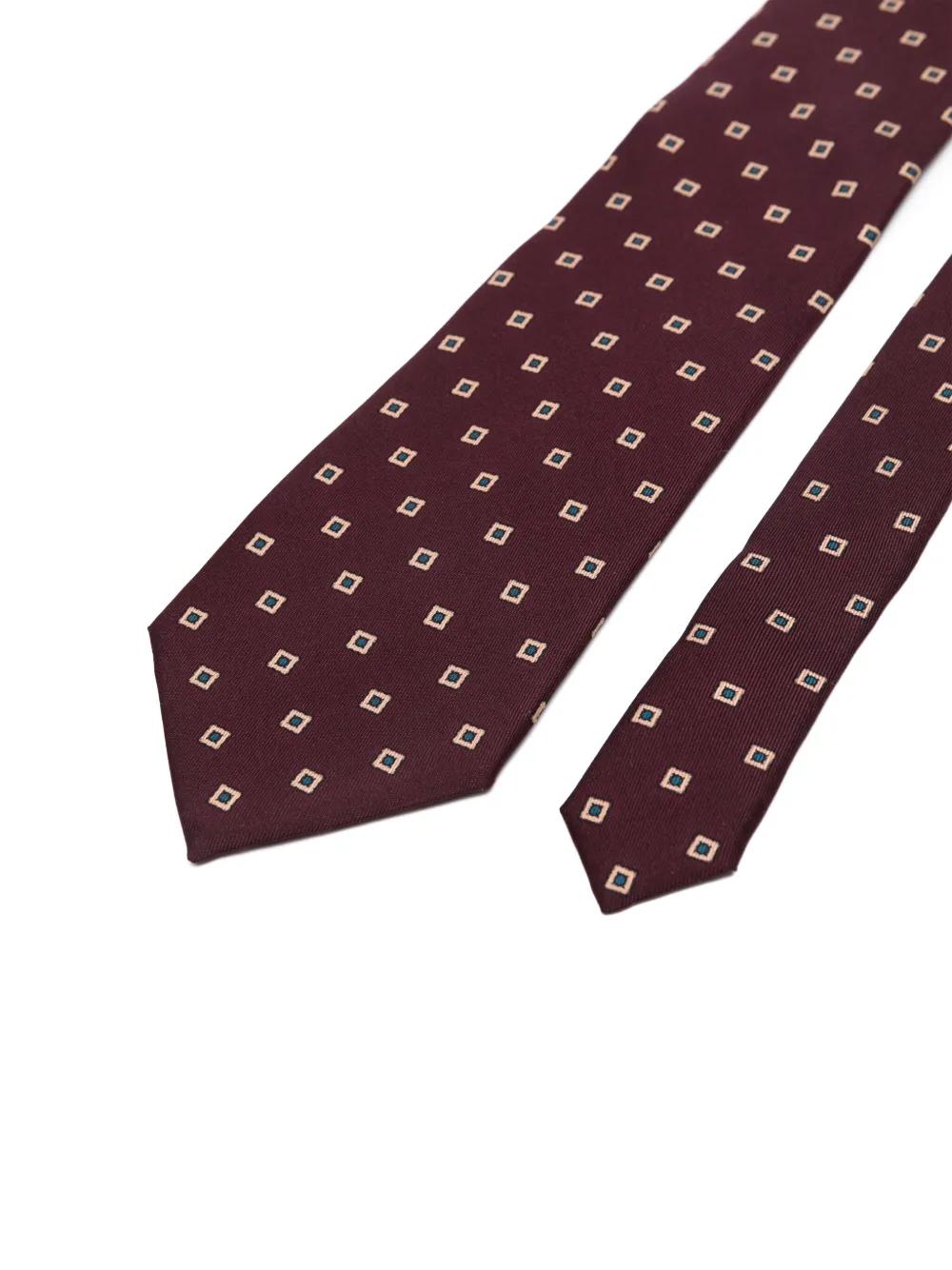 Saint Laurent Stopdas met jacquard-patroon - Rood
