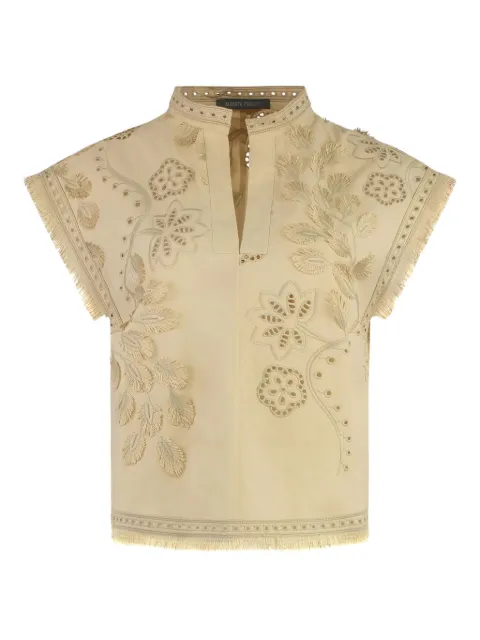 Alberta Ferretti blusa con diseño bordado