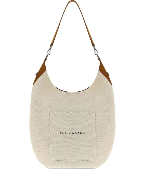 Philosophy Di Lorenzo Serafini canvas shoulder bag