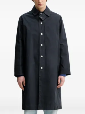 ⭐︎ A.P.C アーペーセー　シルク混ロングコート ガウンコート　グレー A.P.C.(アーペーセー) コート(レディース) - 海外通販のBUYMA