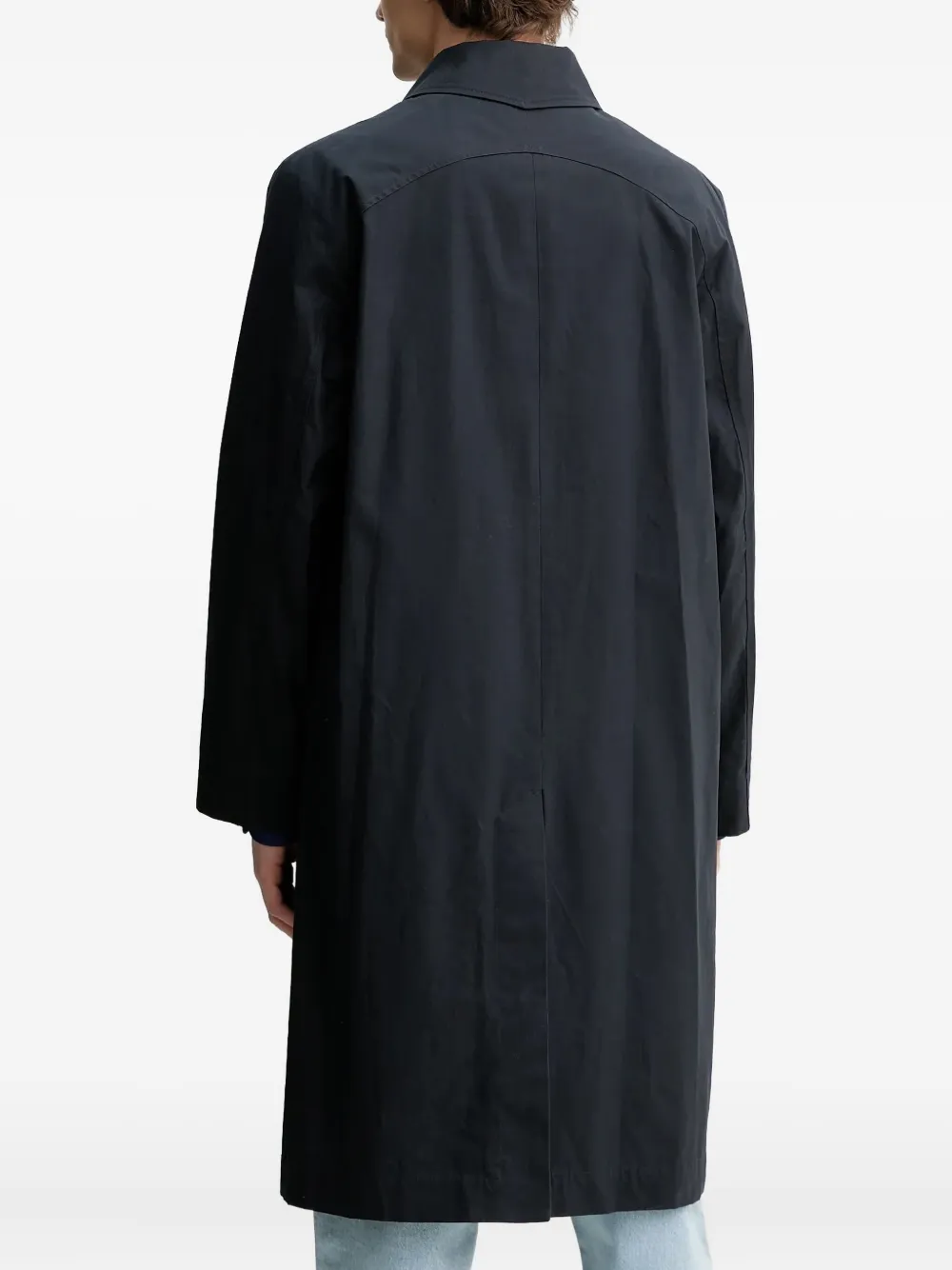 A.P.C. Cappotti lange jas met knoopsluiting Blauw