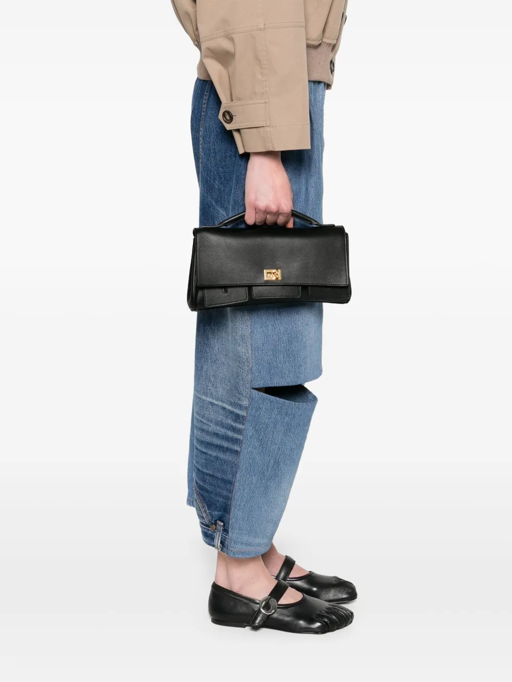 Balenciaga Bel Air kleine shopper - Zwart