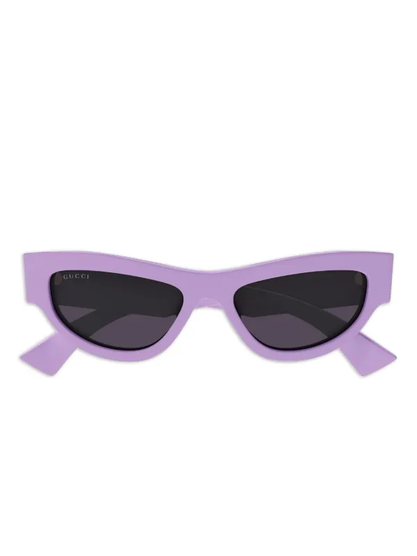GUCCI パープル キャットアイ サングラス Gucci Eyewear キャットアイ サングラス | パープル | FARFETCH JP