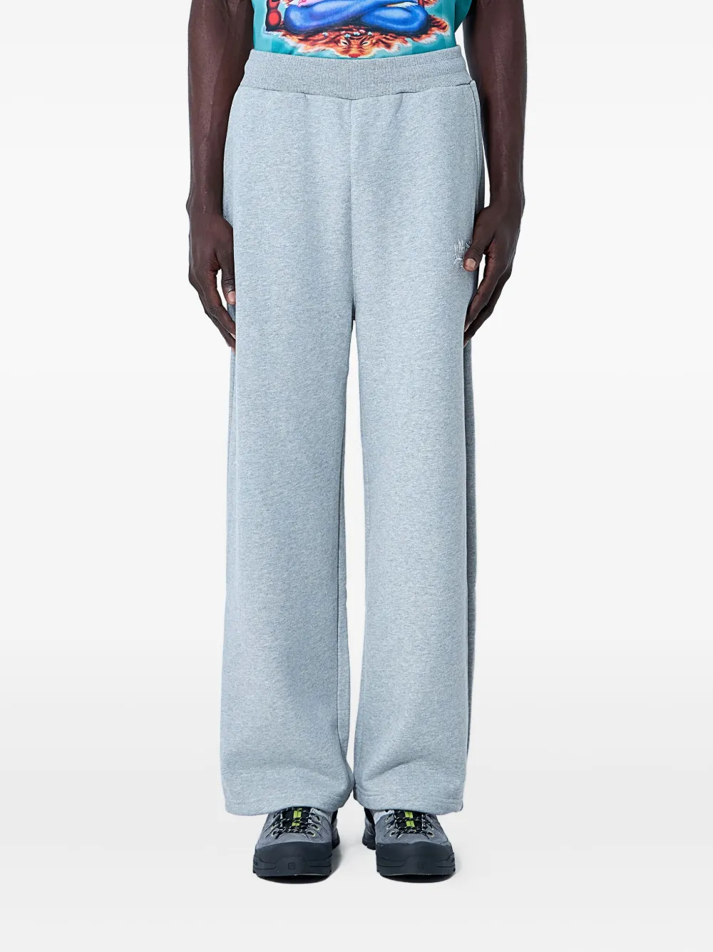 Awake NY drawstring logo track pants - グレー Awake NY drawstring logo track pants - グレー