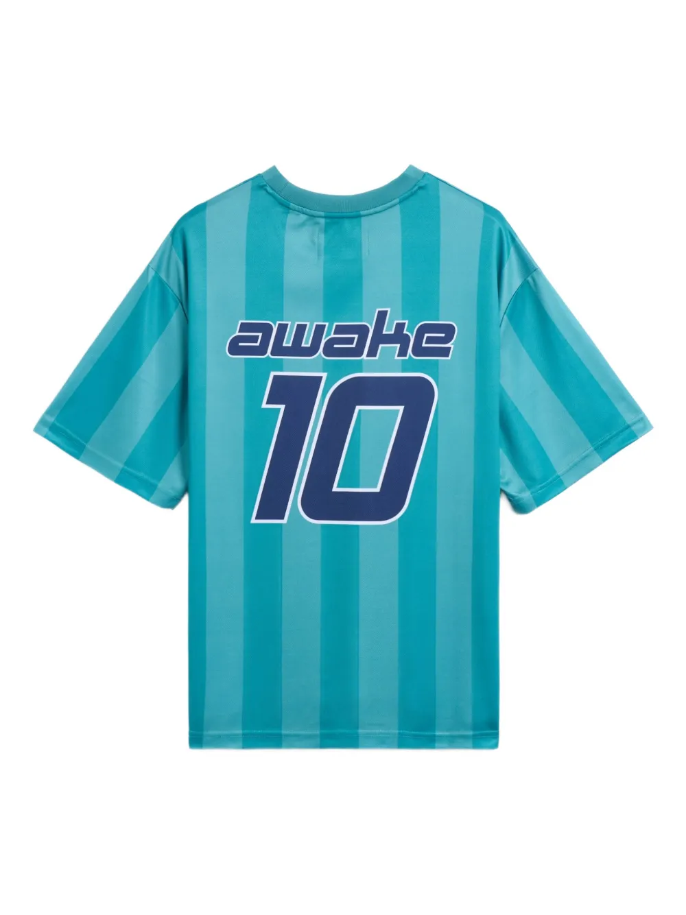 Awake NY Grafisch jersey T-shirt Blauw