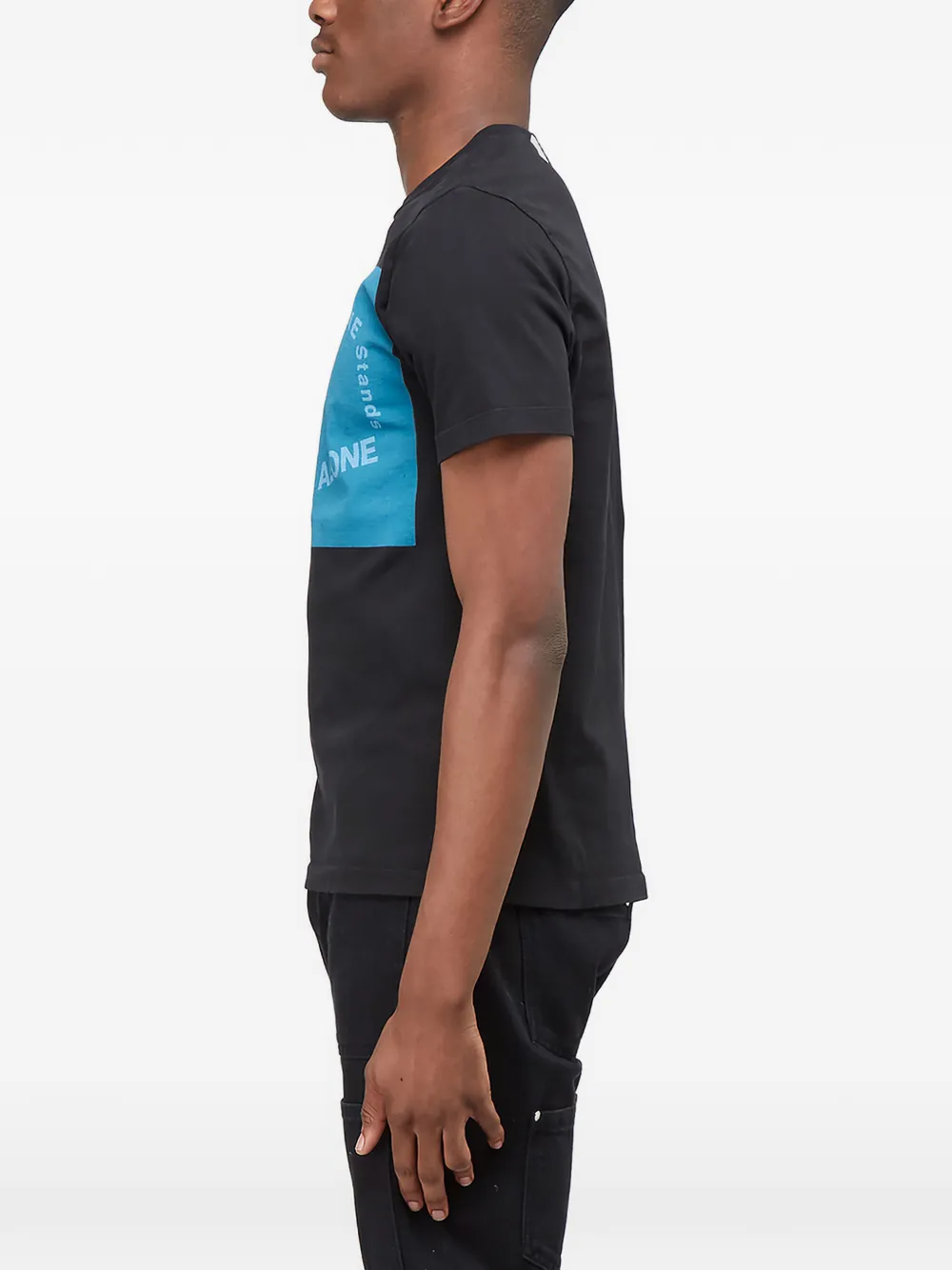 DUST T-shirt met ronde hals Zwart