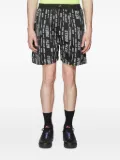 STUDIO ALCH logo-motif panelled track shorts - Black
