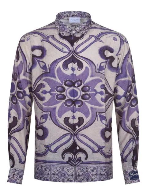 Family First Amalfi printed long-sleeved shirt