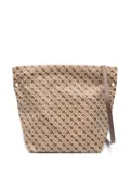 Gherardini pattern-print shoulder bag - Brown