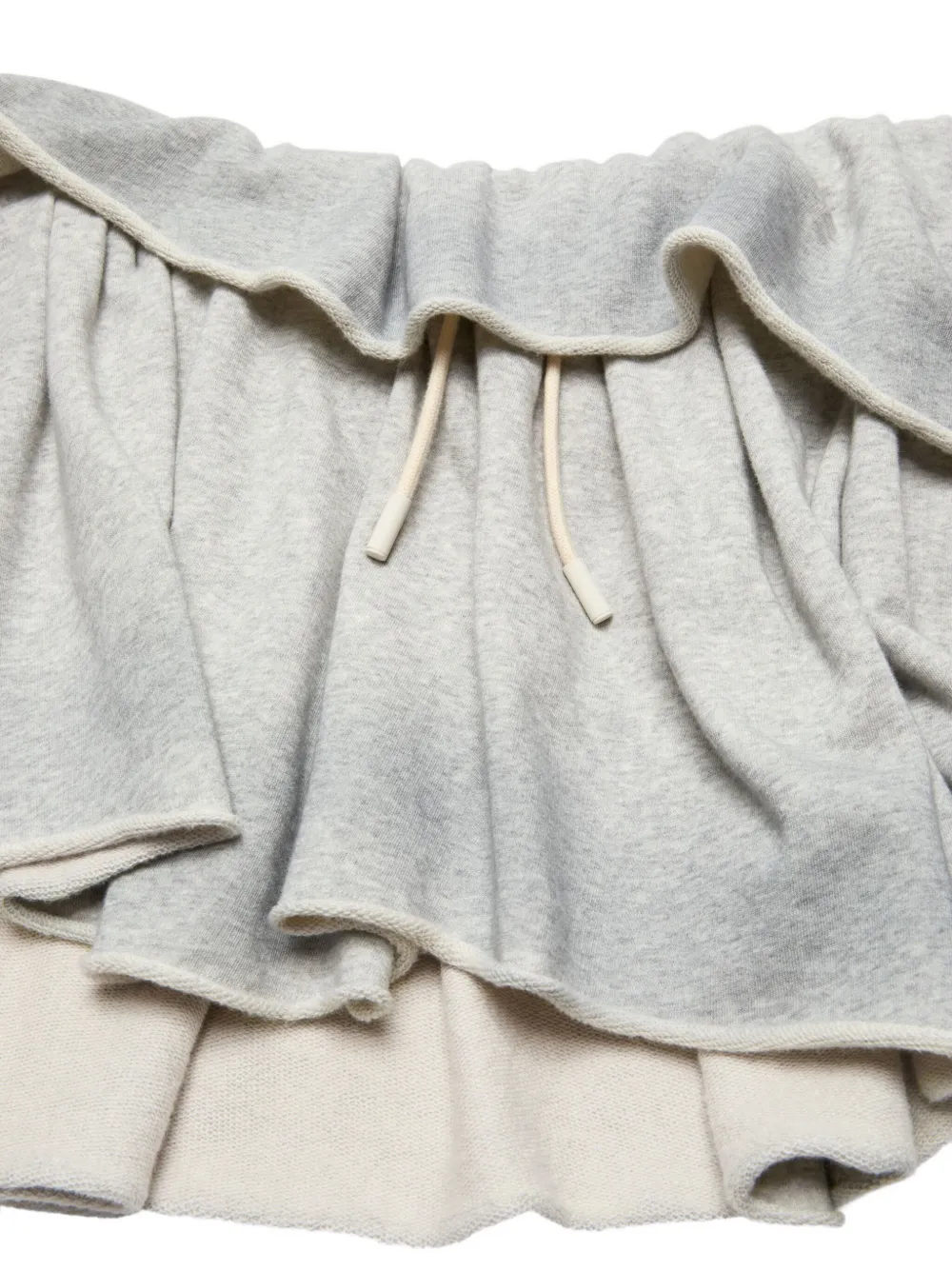 Acne Studios Drawstring Mini Skirt In Gray