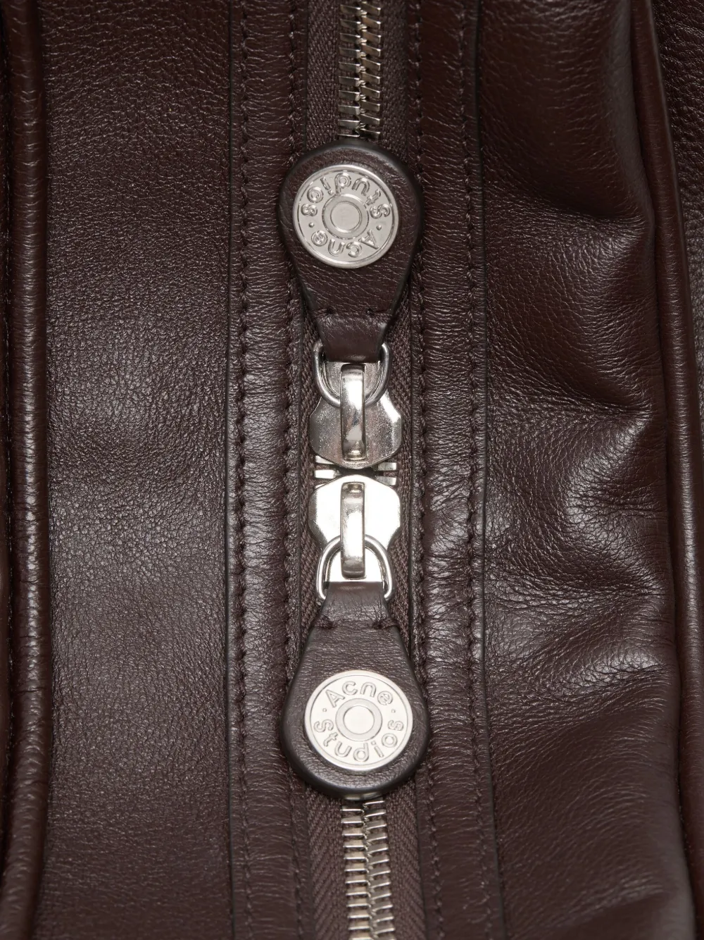 Acne Studios Camero leren schoudertas Bruin
