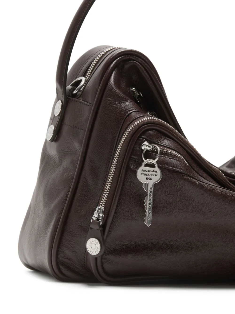 Acne Studios Camero leren schoudertas Bruin