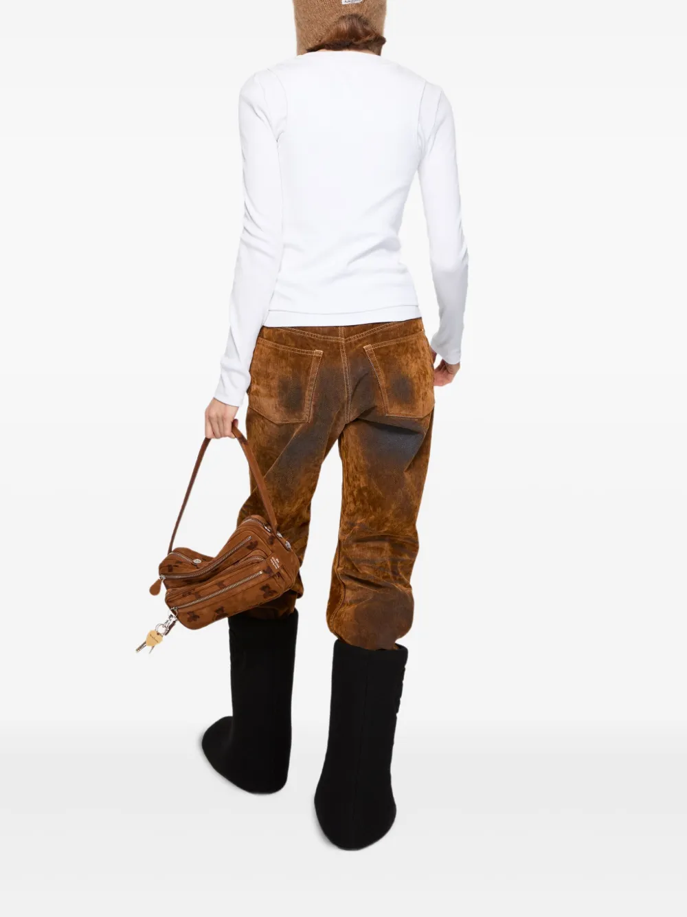 Acne Studios T-shirt met lange mouwen Wit