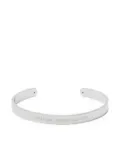 Acne Studios engraved-logo bracelet - Silver