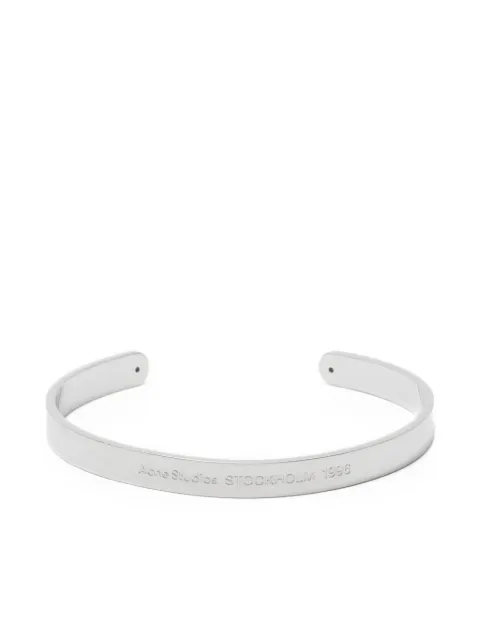 Acne Studios engraved-logo bracelet