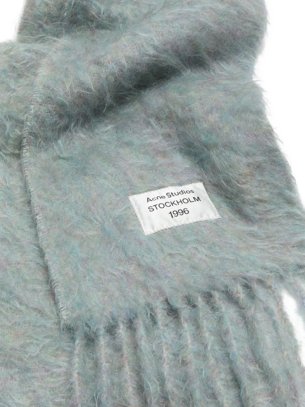 Acne Studios Sjaal met franje Zwart