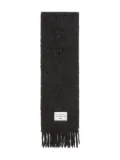 Acne Studios fringed scarf - Black