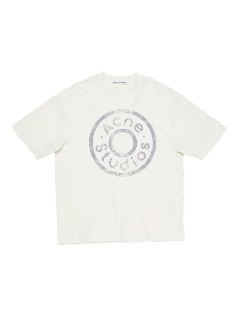 Acne Studios distressed logo-printed T-shirt