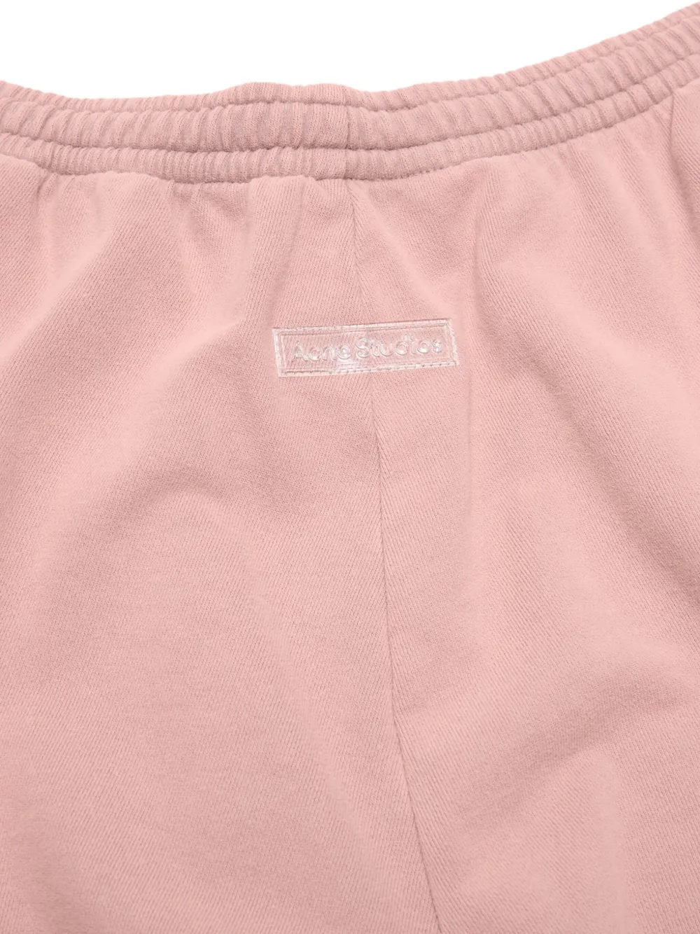 Acne Studios elasticated-cuff cotton track pants Paars