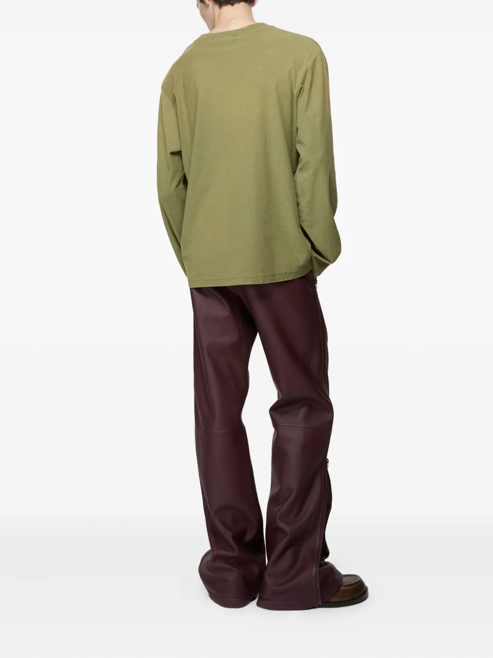 Acne Studios T-shirt met logoprint Groen