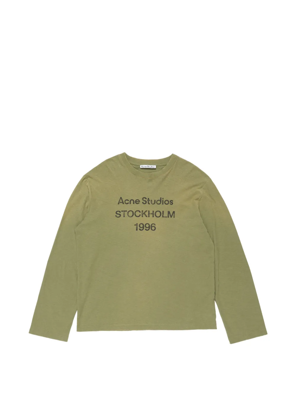 Acne Studios T-shirt met logoprint Groen