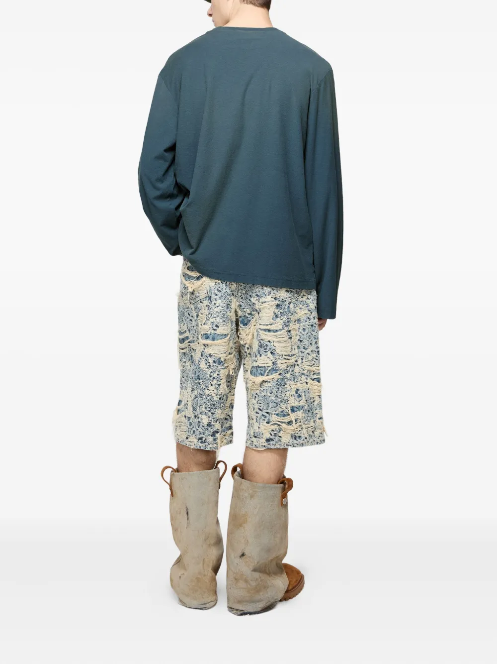 Acne Studios T-shirt met logoprint Blauw
