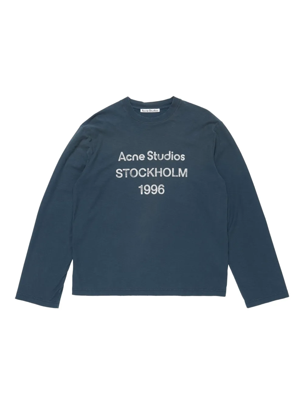 Acne Studios logo-print T-shirt - ブルー Acne Studios logo-print T-shirt - ブルー