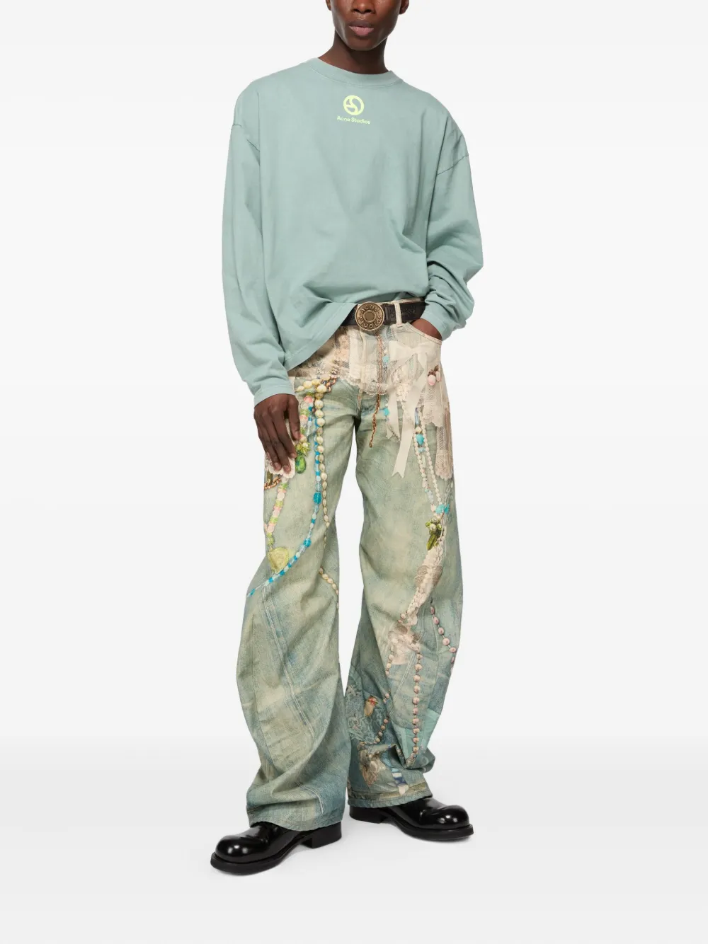 Acne Studios camiseta con manga larga y logo estampado | Camisetas | Image 2