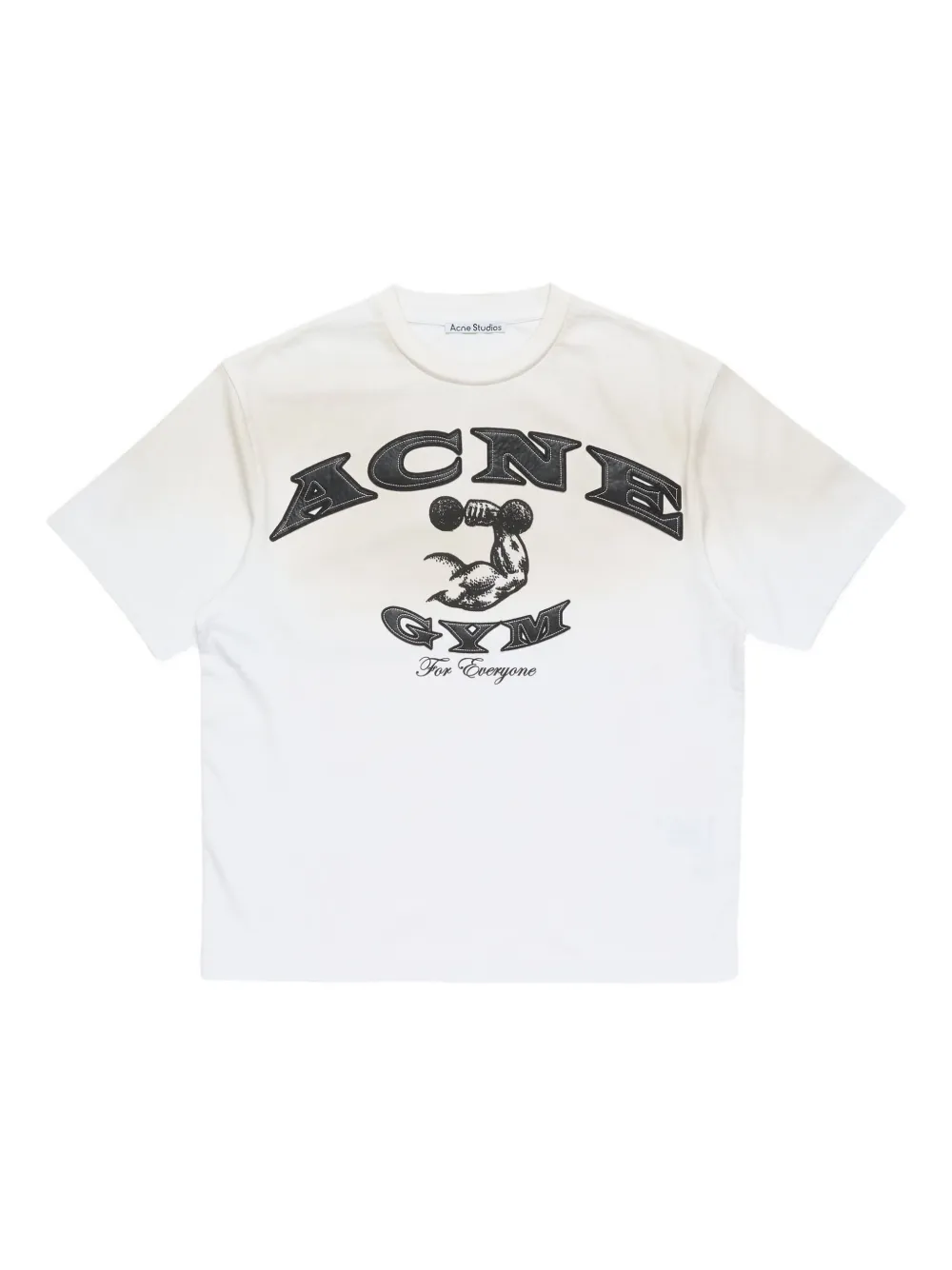 Acne Studios logo-print T-shirt Beige